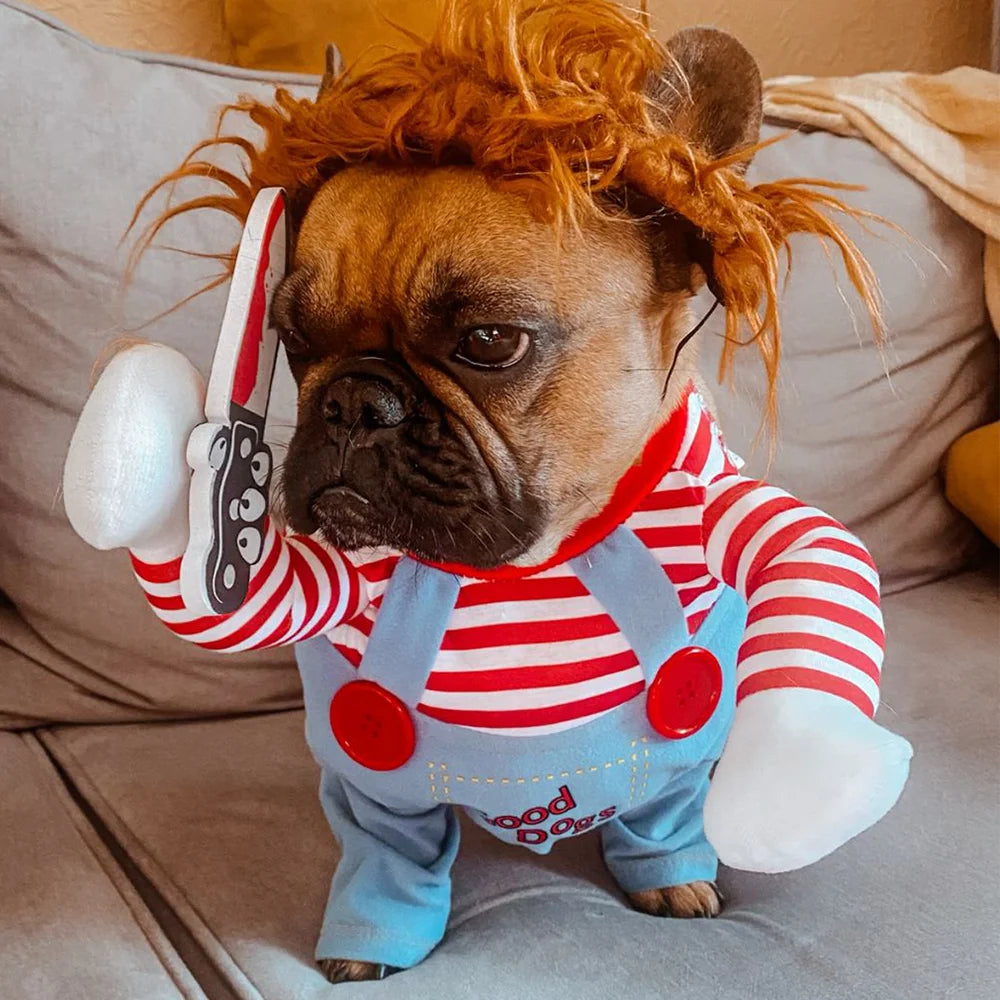 Funny Cosplay Dog Costume Halloween Party Pet Clothes For Small Medium Dogs Cat Cute Puppy Apparel Yorkshire Chihuahua Jumpsuits