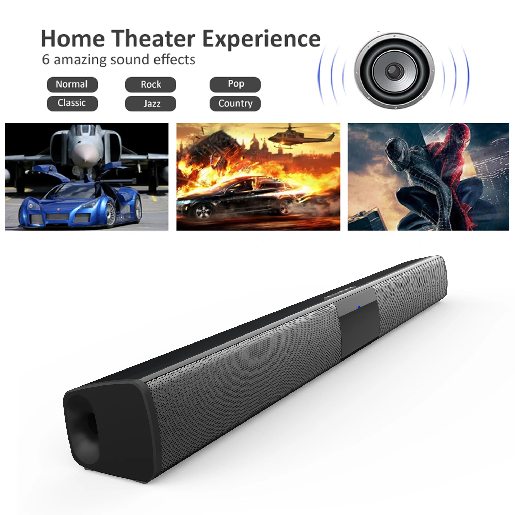 PHONEPACE Wireless Bluetooth Sound bar Speaker System Super Power Speaker Surround Stereo Home Theater TV Projector