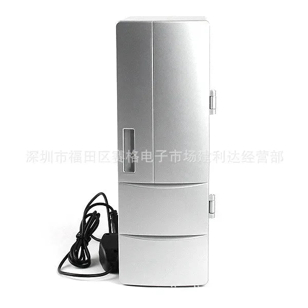 Mini Usb Fridge Freezer Cans Drink Cooler Warmer Travel Refrigerator Icebox Car Office Use Portable Insulin Refrigerator