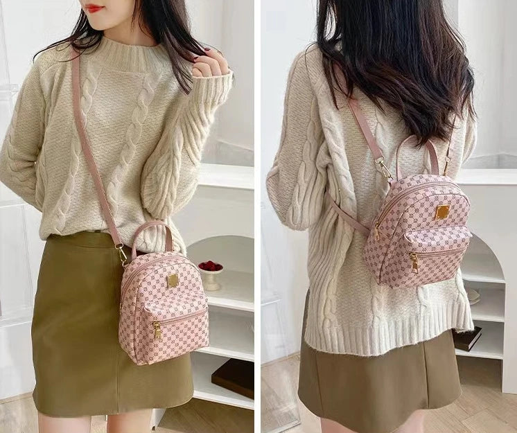 Classic Women Backpack Fashion School Bags Female Daily Shopping Girl Backpacks Schoolbags