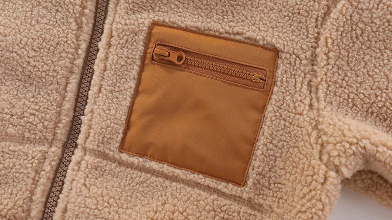 1 2 3 4 5 6 7 Years Boys Jacket Autumn Winter Warm Fleece Baby Coats New Fashion Zipper Children's Outerwear Plush Kids Clothes