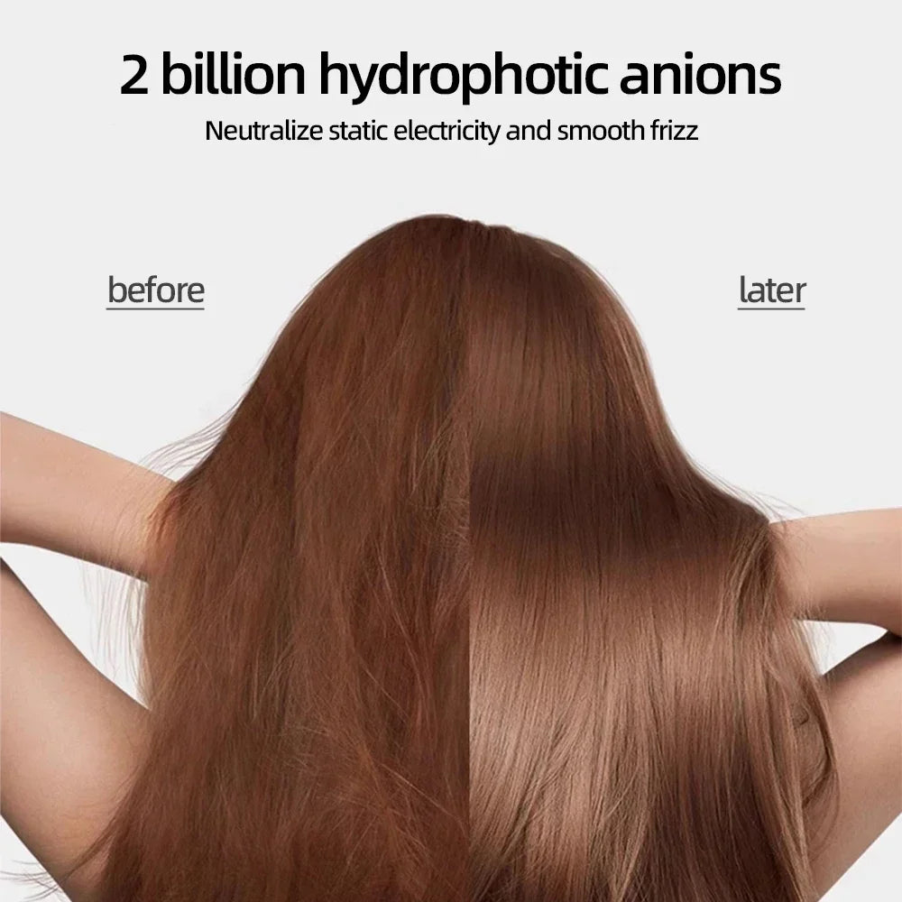 High-speed bladeless hair dryer Negative ion hair care High power, silent and quick drying, portable, suitable for home travel