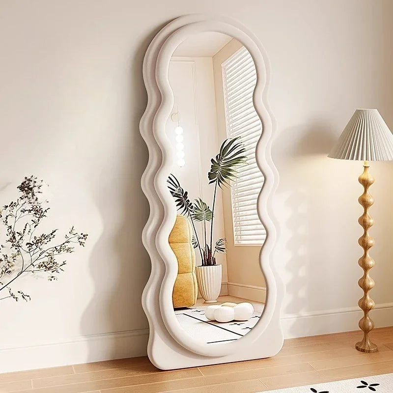 Light Luxury Floor Full Body Mirror Wall Mirrors Room Decoration Makeup Mirrors Full Body Wall Art Miroir Home Bedroom Mirror