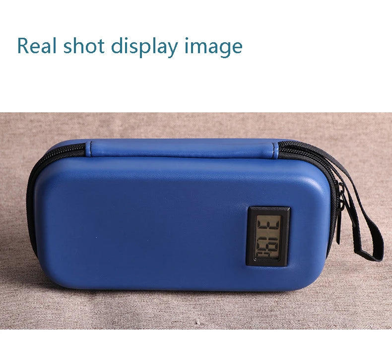 Insulin Cooler Travel Case TSA Approved Portable Medication Organizer with Thermometer and Ice Pack Insulated Diabetic Cooler