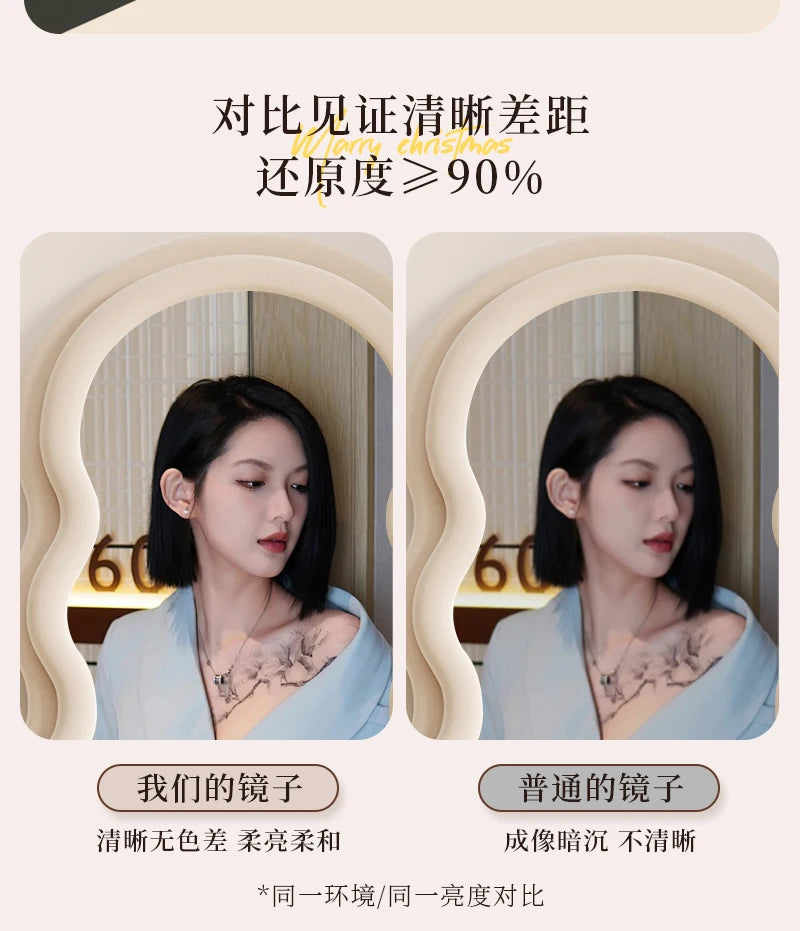 Light Luxury Floor Full Body Mirror Wall Mirrors Room Decoration Makeup Mirrors Full Body Wall Art Miroir Home Bedroom Mirror