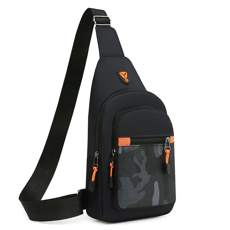 Chest Bag Men's One Shoulder Crossbody Bag Large Capacity Outdoor Sports Leisure Fashion Small Shoulder Bag Backpack Men's