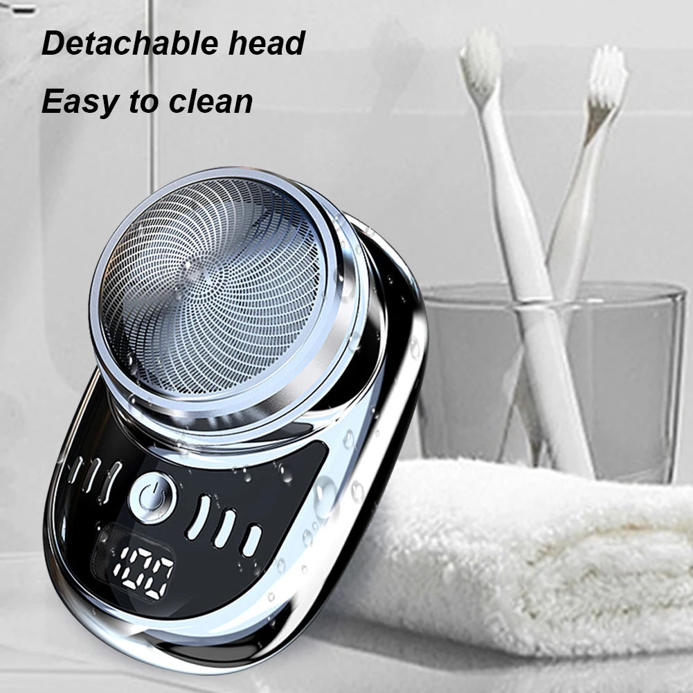 1/2PCS Mini Electric Travel Shaver For Men Pocket Size USB Charging Portable Painless Cordless Trimmer Knive Face Beard Razor  ﻿