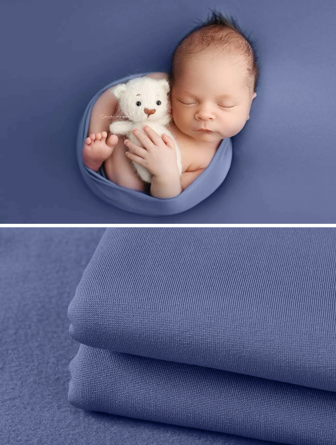Newborn Photography Props Soft Wrap Blanket Backdrop Stretchable Fabrics for Baby Posing Studio Shooting Photo Accessories