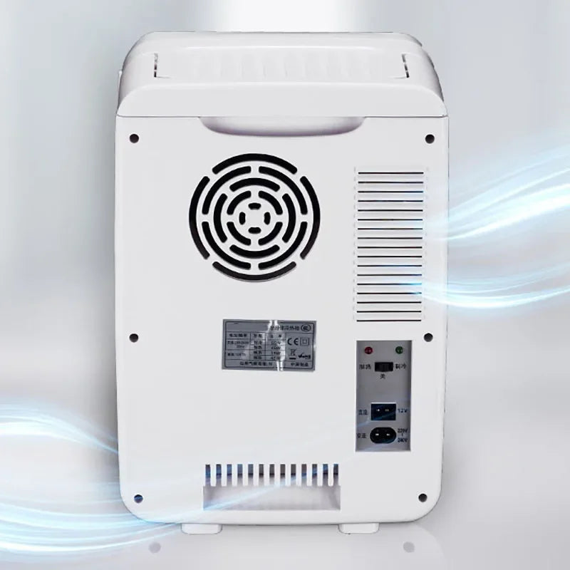 12L Portable Mini Refrigerator Student Dormitory Heating And Cooling Cosmetics Car Home Dual-Use Refrigeration And Preservation