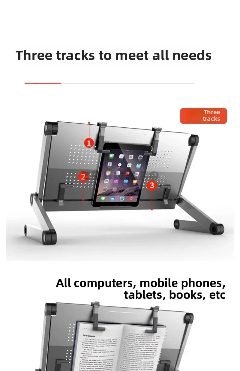 Lying Flat on The Bed, Laptop Desk, Foldable Tablet Stand, Adjustable and Movable, Writing Desk for Lying Down Desk Table