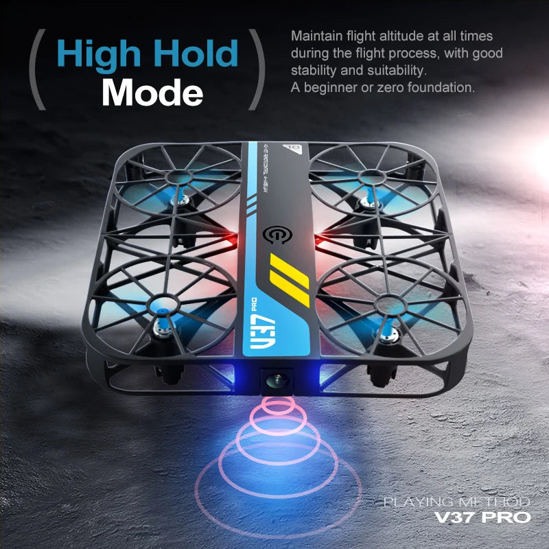 4DRC V37 New Mini 8K Drone with Camera 4K HD Easy To Carry WiFi FPV Dron Pocket Rc Helicopter Quadcopter Family Toys Gift