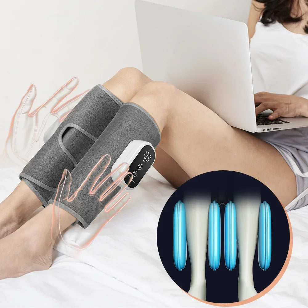 2/1PCS Wireless 360° Air Pressure Calf Massager Eletric 3 Mode Compresstion Leg Massage Foot Calf Muscle Circulation