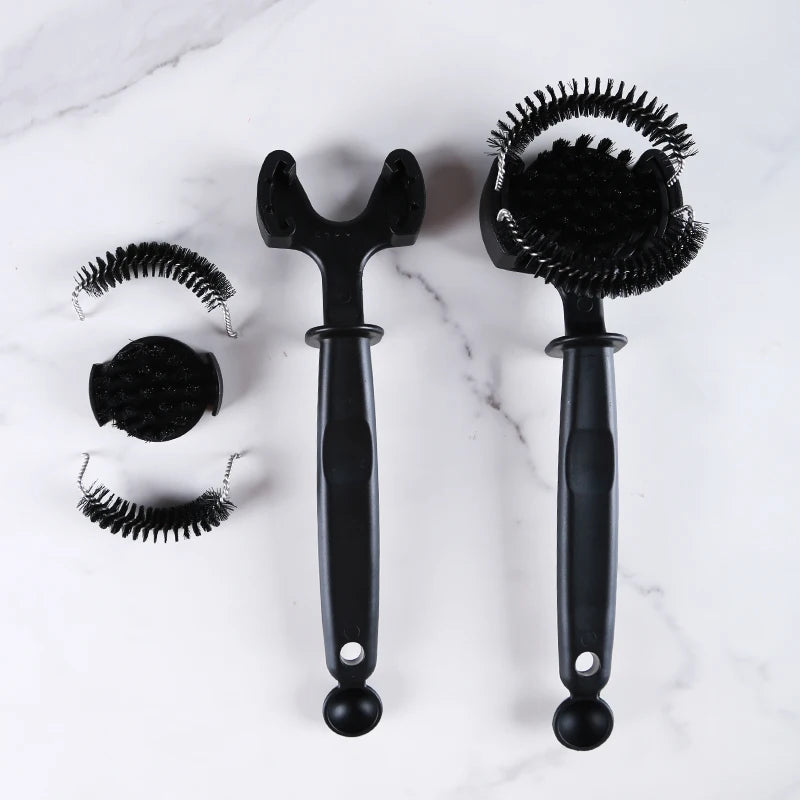 Coffee Machine Brush Cleaner Removable Coffee Maker Espresso Group Head Cleaning Round Brushes Cleaning Tool