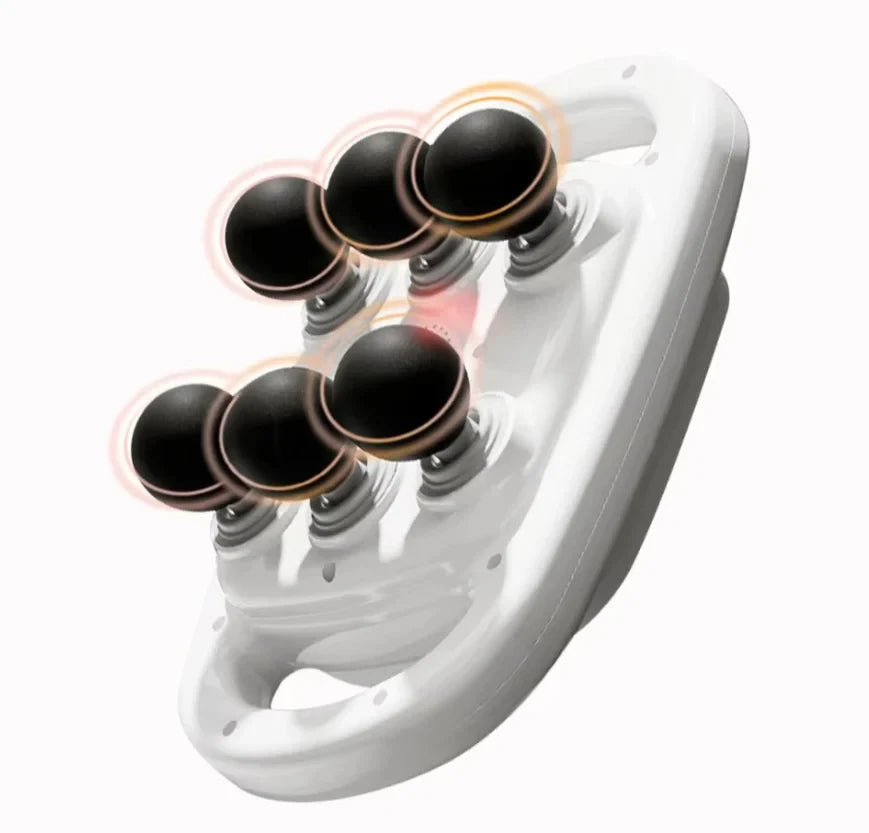 6-Head Muscle Massager for Deep Tissue Percussion & Relaxation, Body Tension from Neck, Shoulders, Legs