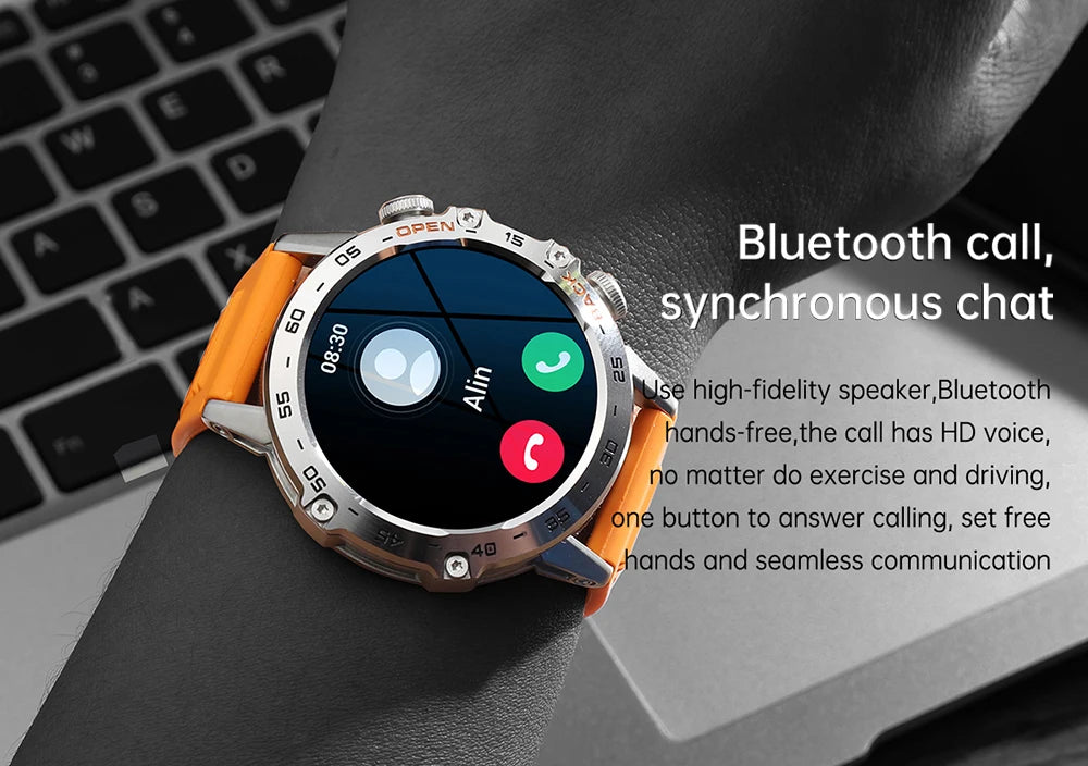 MEVADEN 1.39 inch Bluetooth Call Smart Watch Men Sports Fitness Tracker Watches IP67 Waterproof Smartwatch for Android IOS MD52