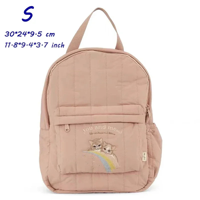 KS Brand Mommy Bag Travel Children Kid Cherry Backpack Primary Schoolbag Baby Waterproof Print Kindergarten Bags Boys Girls Gift