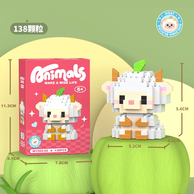 Cat Micro Diamond Small Particles Assembled Building Blocks Animals Mini Brock Building Construction Toys for Kids Boys  9 to 12