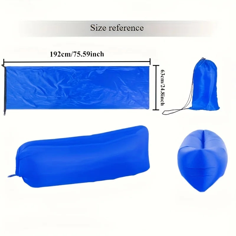 Inflatable Sofa Bed Portable Foldable Soft Comfortable Quick Inflation for Indoor Outdoor Camping Beach Lounging Holiday Gift