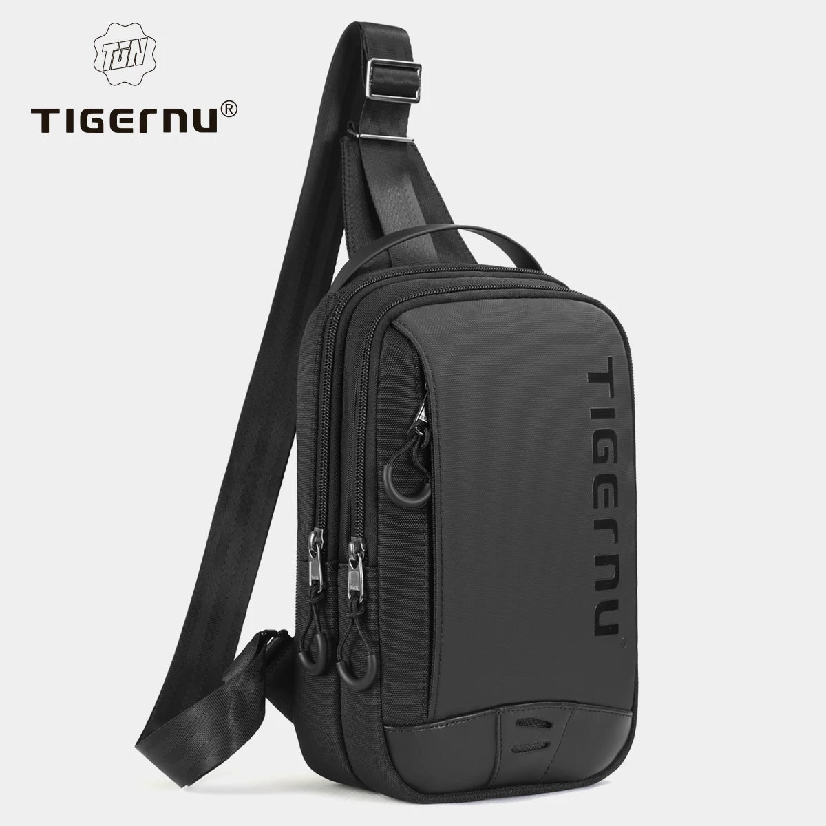 Tigernu Chest Bag For Men Cool Style Men Shoulder Bag 9.7inch IPad Bag Casual Male Crossbody Bag Lightweigt Mini Bags