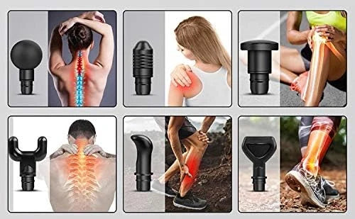 30-Speed Quiet Fascia Gun Certified Noise Reduction Muscle Relaxer Wireless Rechargeable Handheld Massager for Full Body