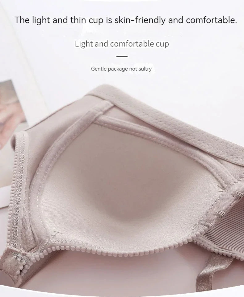 New Front Button Breastfeeding Bra without Steel Ring Thin Size Comfortable and Traceless Pregnant Women's Bra