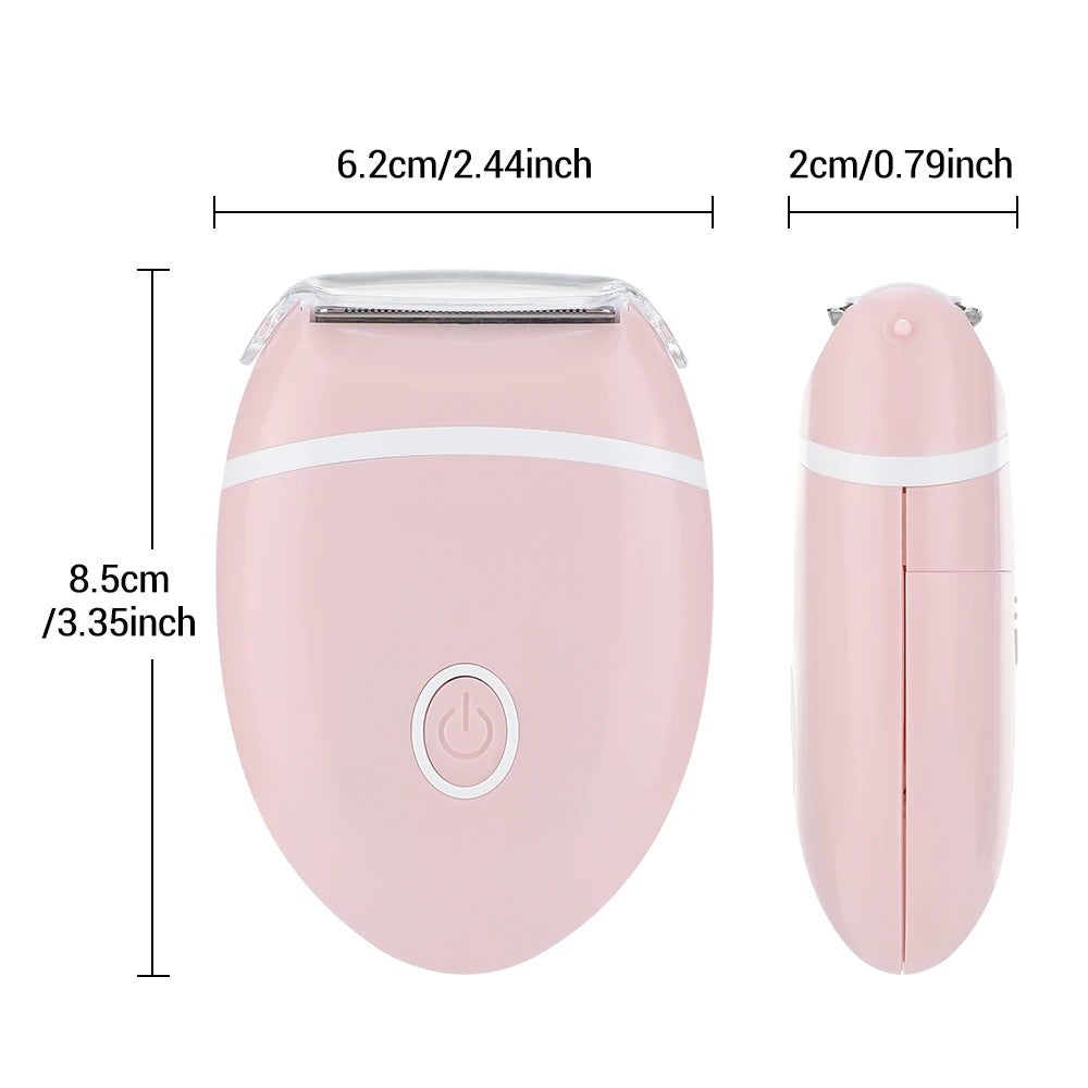 Women's Shaver Electric Mini Washable Razor Special Hair Removal Equipment for Whole Body Leg Armpit Intimate Area 3 in 1