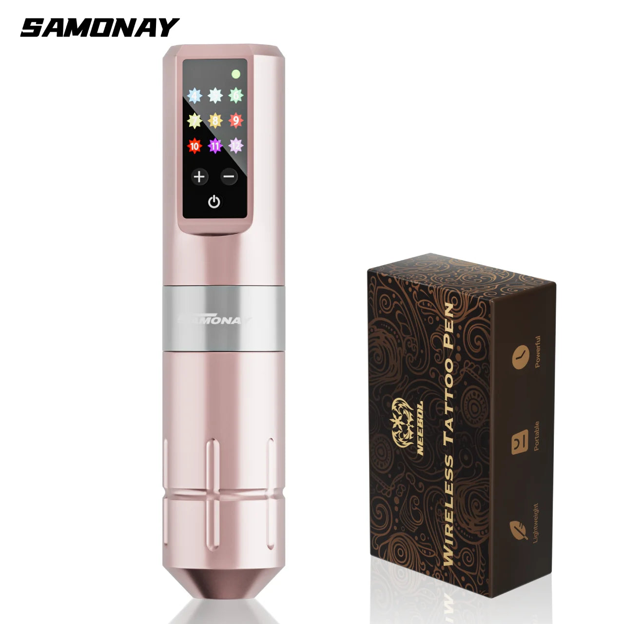 NeebolRotary Wireless Tattoo Machine Kit Complete Tattoo Set with 20PCS Cartridge Needle Permanent Makeup Tool for Tattoo Artist