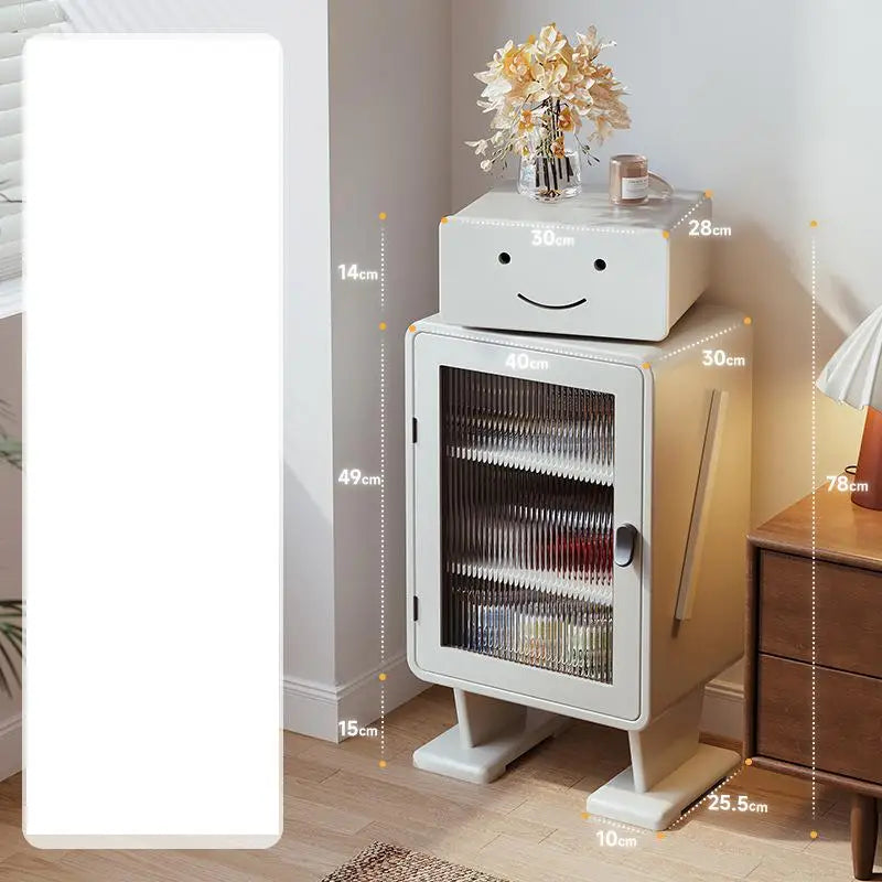 Solid wood chest of drawers, TV cabinet side cabinet, sofa side cabinet, bedroom storage cabinet, robot bedside cabinet