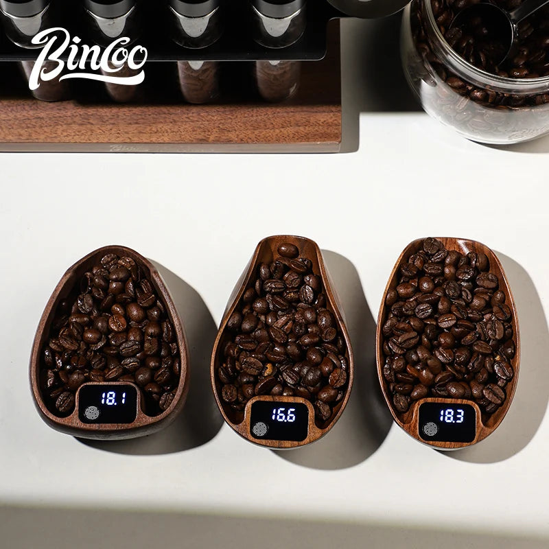 Bincoo Coffee Electronic Scale Professional Coffee Scale Portable Bean Plate 0.1g Accurate Weight Rechargeable