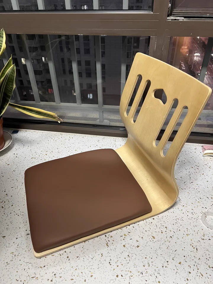 Japanese Chair Design Home Living Room Furniture Kotatsu Table Chair Tatami Zaisu LegLess Floor Chair Black Finish