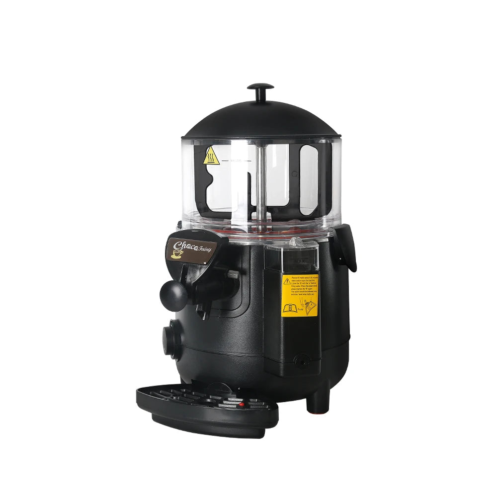 GZKITCHEN Black Chocofairy Hot Chocolate Dispenser Water Bath System 5L Hot Beverage Coffee Milktea Dispenser