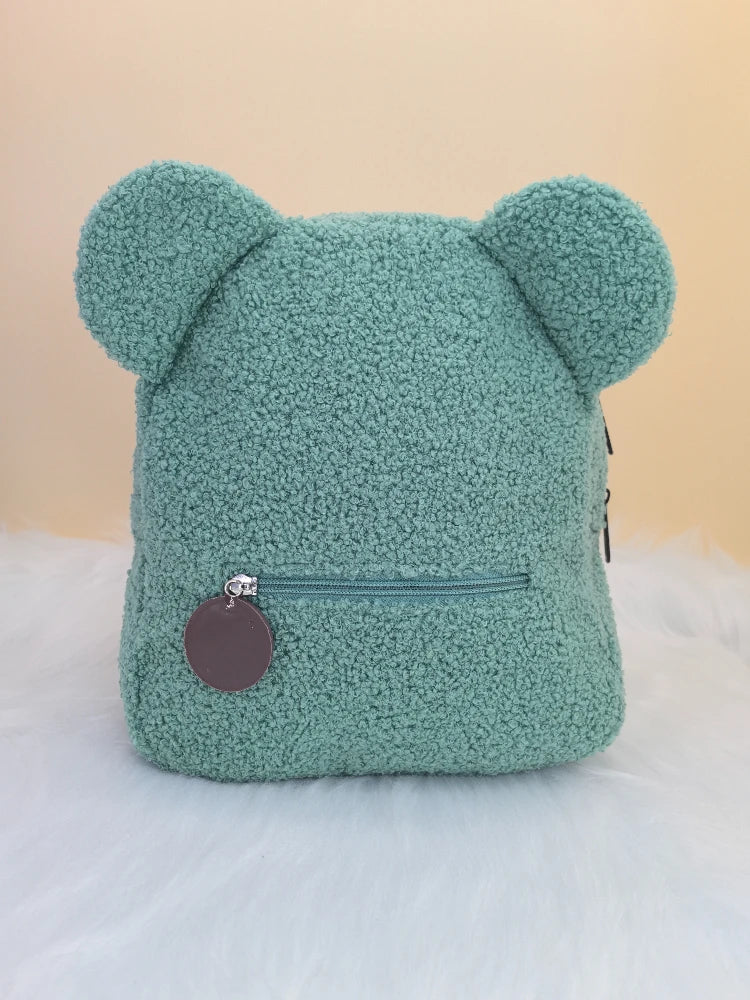 Personalized Custom name Embroidered Newborn letter Nursery Baby Bear backpack Cute cartoon Bag Gifts  Boy Girl children