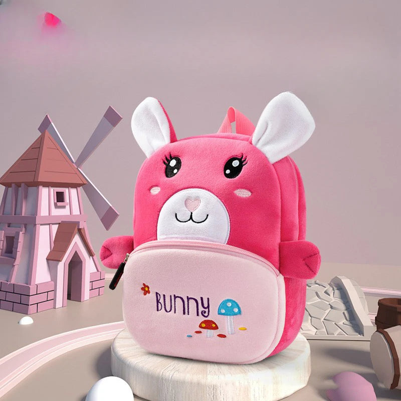 Popular Plush Backpack for Kindergarten Boys and Girls Children's Backpack for Babies Anti Lost Backpack for Babies Super Cute