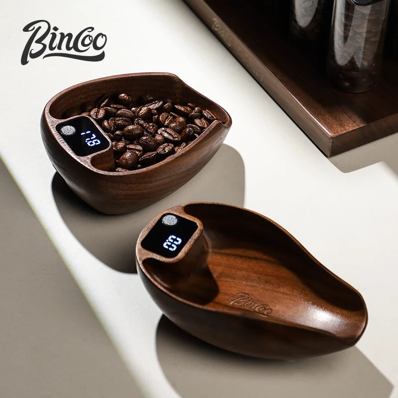 Bincoo Coffee Electronic Scale Professional Coffee Scale Portable Bean Plate 0.1g Accurate Weight Rechargeable
