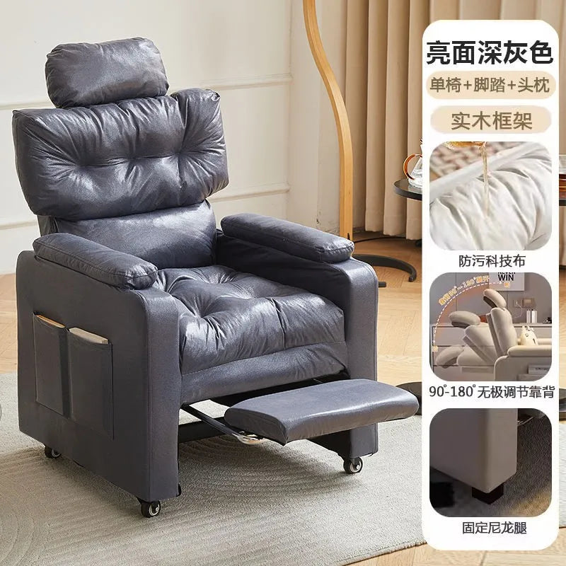 Sofa Computer Chair Sitting Comfort Home Lazy Chair Can Lie in The Bedroom Internet Cafe Single Lazy Sofa Gaming Chair