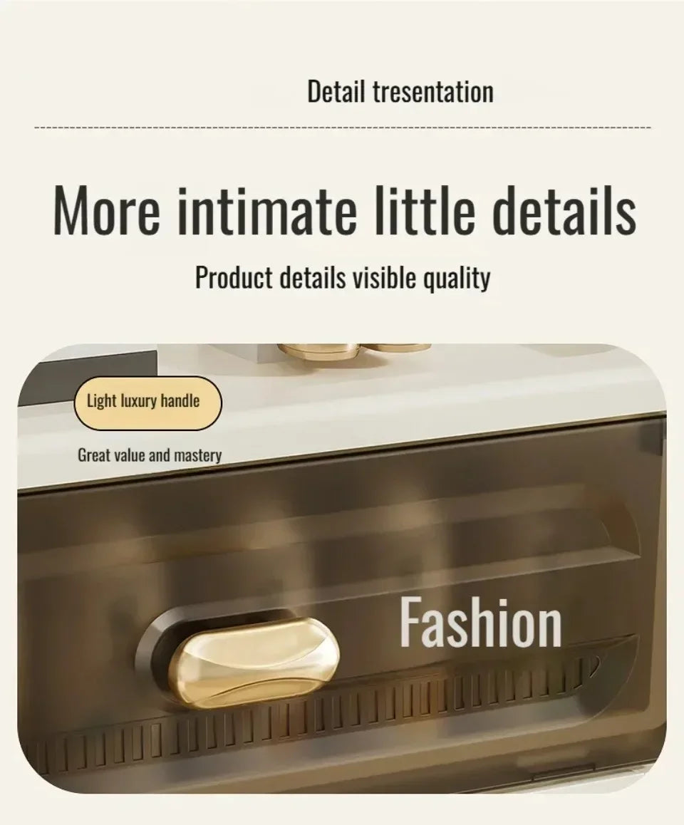 Home Minimalist Storage Cabinet Multi-layer Drawer Style Storage Cabinet Snack Storage Cabinet Home Storage Cabinet with Pulley