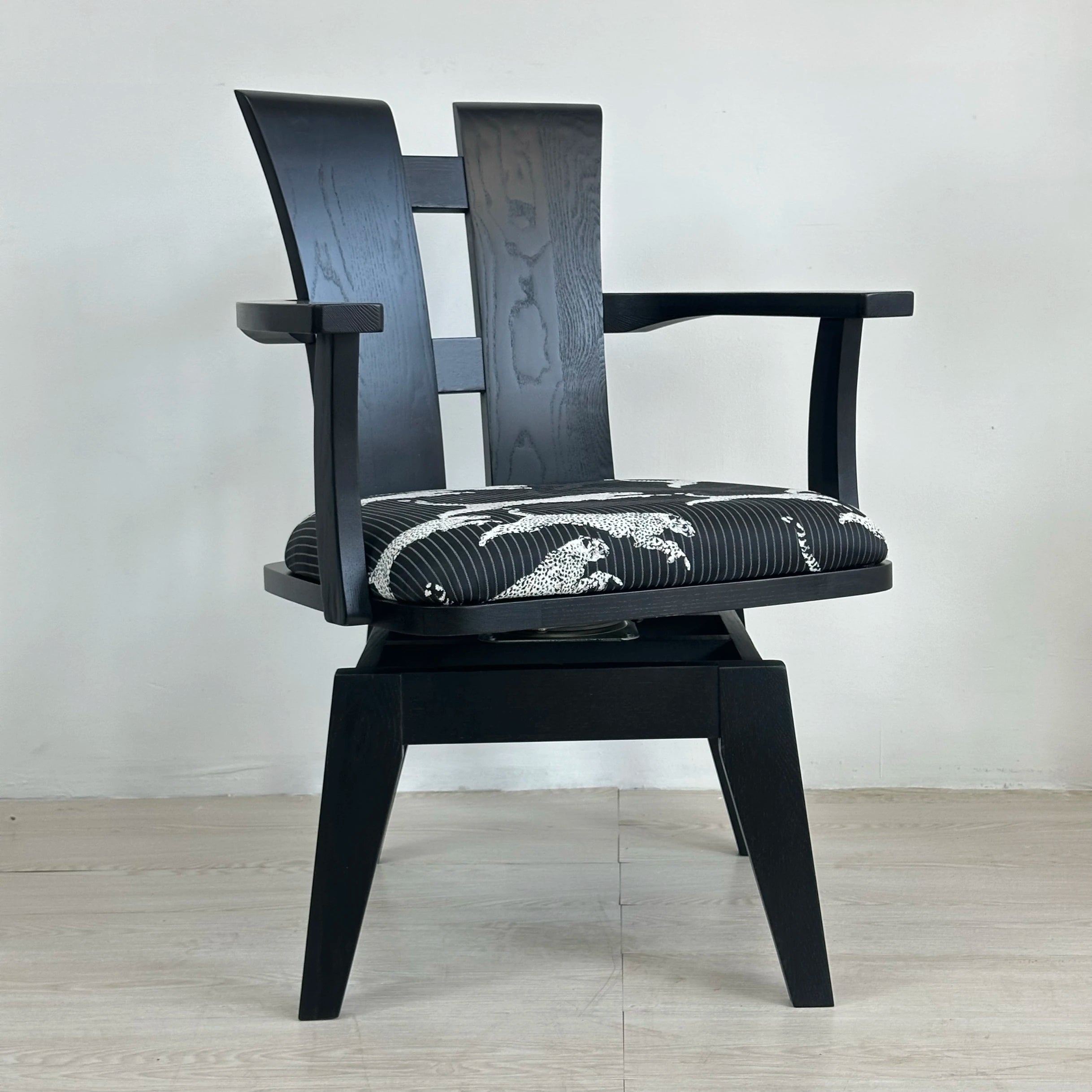 Wood Japanese Swivel Chair Black Walnut Nordic Design Accent Office Chair Desk Relaxing Computer Fotel Gamingowy Home Office