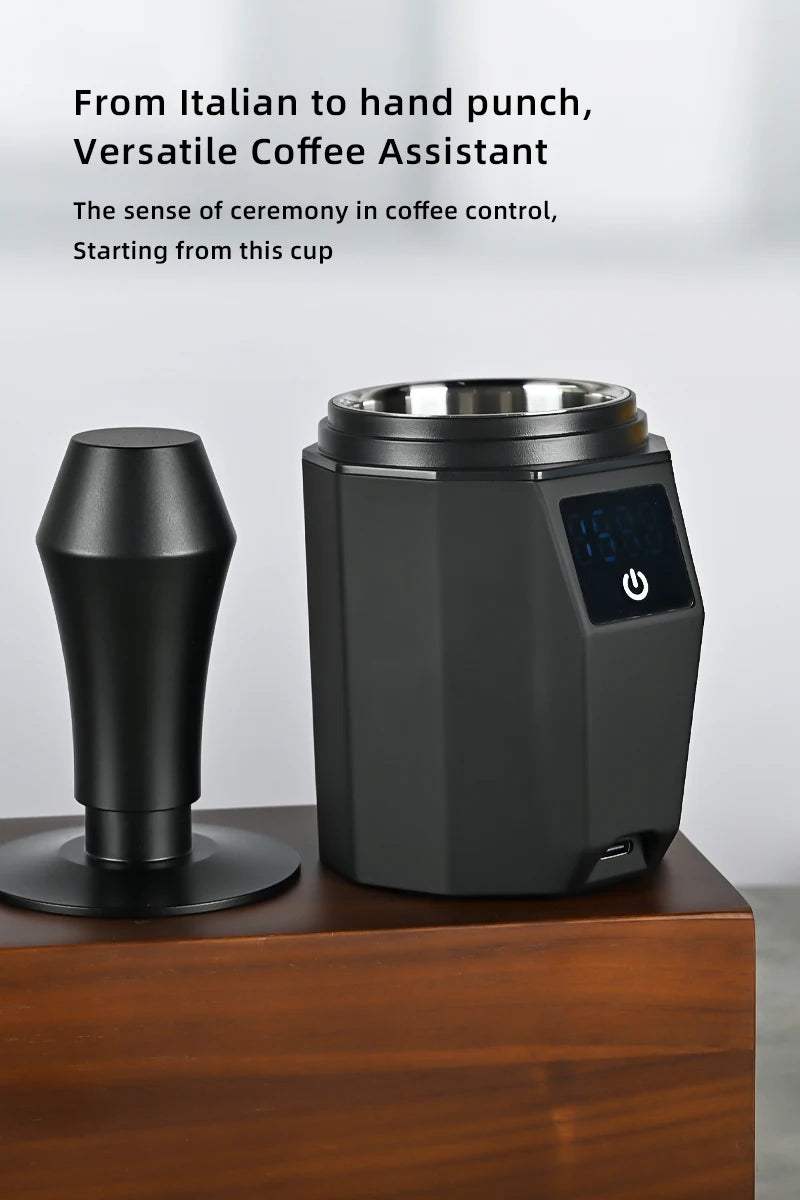 Portable Usb Rechargeable 500G/0.1g LED Display Screen Multiple Functions 304 Stainless Steel Coffee Electronic Scale Dosing Cup