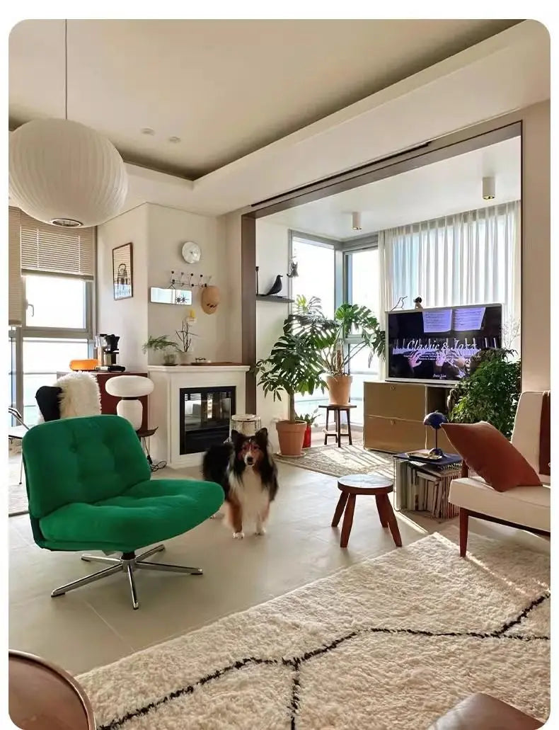 Realife Internet Celebrity Sofa Chair Dewey Ringer Leisure Chair Rotating Living Room Balcony Small Sized Single Chair 2025 New