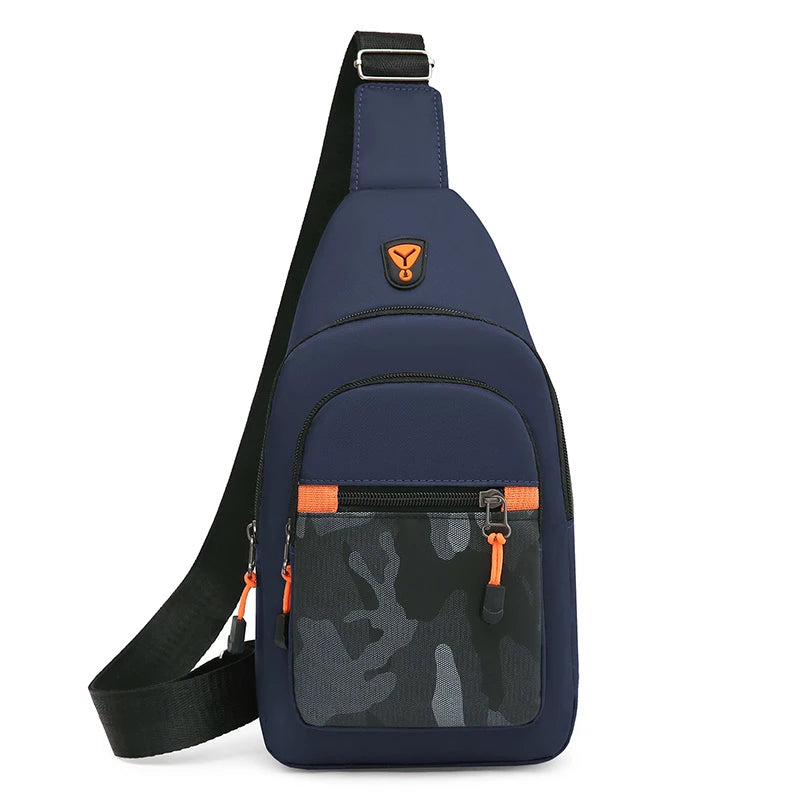 Chest Bag Men's One Shoulder Crossbody Bag Large Capacity Outdoor Sports Leisure Fashion Small Shoulder Bag Backpack Men's