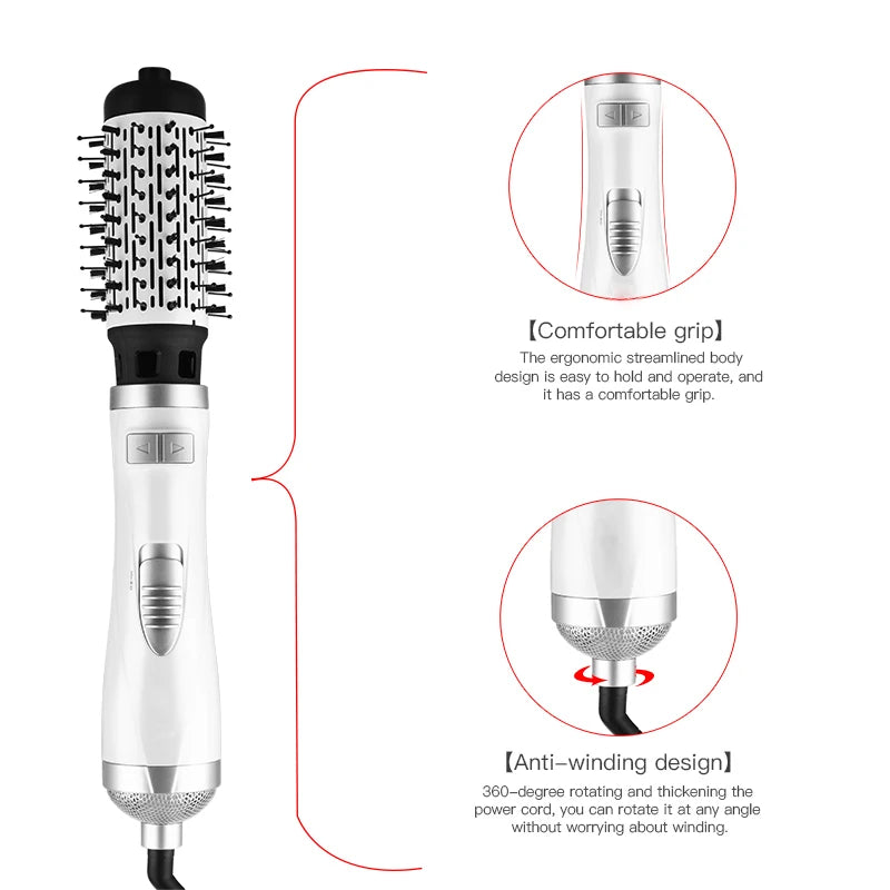 Hot Selling Automatic Rotating Hot Air Brush 2-In-1 Hair Salon Comb Straight Hair Brush And Portable Home Hot Air Comb