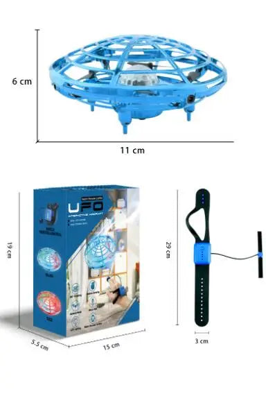Mini Watch RC UFO Drone With Light Gesture Sensing Quadcopter Anti-collision Flying Ball Helicopter Drones Toys for children