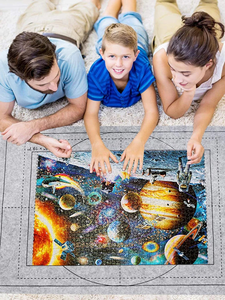 Puzzle Storage Blanket Children Puzzle Toys Multiple Specifications with Bag Portable Parent-child Early Education Gifts TMZ