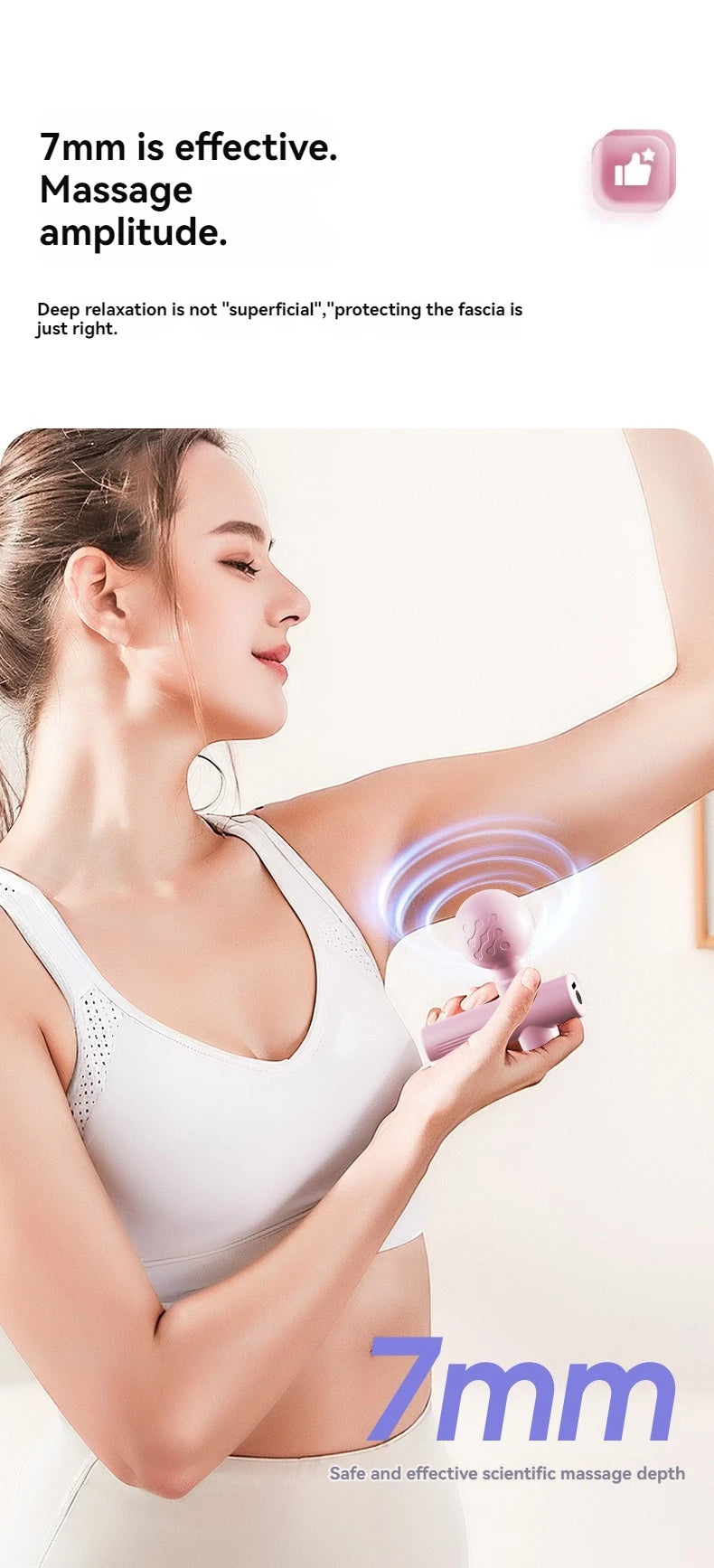 2025 New USB Mini Massage Gun Fascia Machine Muscle Relaxation Vibrating Gun Rod Massage Fitness Equipment Neck Grab Fascia Gun