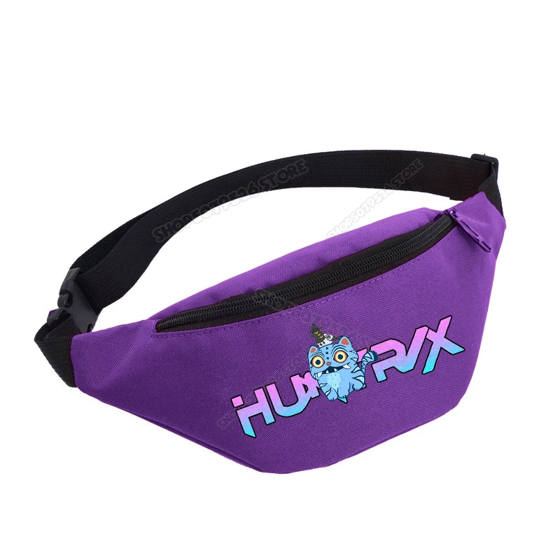 KPop Demon Hunters Girl Waist Bag Movie Anime Kids Fanny Packs Cartoon Cute Crossbody Chest Packs Lightweight Child Belt Bum Bag