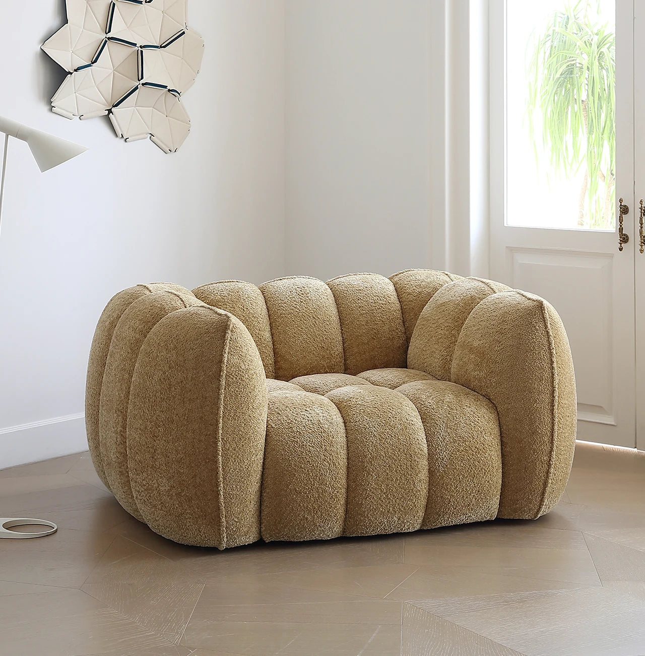 Yellow Portable Foam Chairs Fabric Living Room Puffs Nordic Lounge Chairs Sofa Floor Bedroom Cadeiras De Sala De Estar Furniture