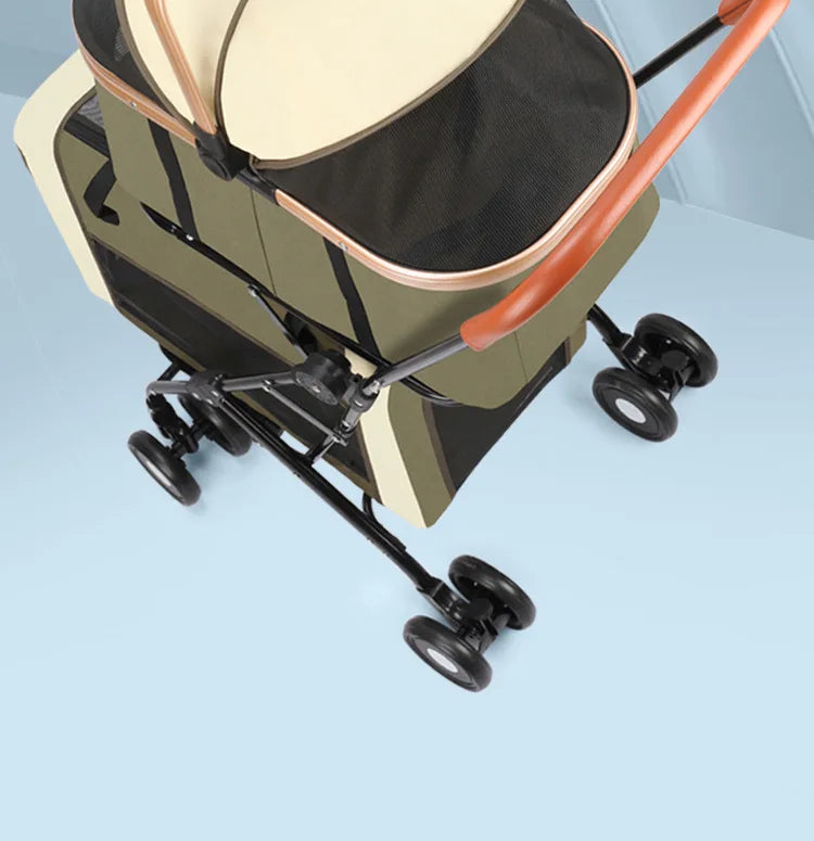New Multi-layer Pet Strollers Universal for Cats and Dogs Detachable and Detachable Trolley for Pets in Large Space Pet Products