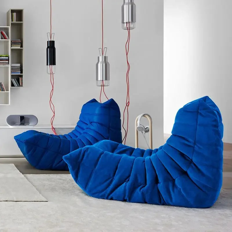 Internet celebrity caterpillar lazy sofa single lying balcony leisure chair can lie down can sleep togo modern simple living roo