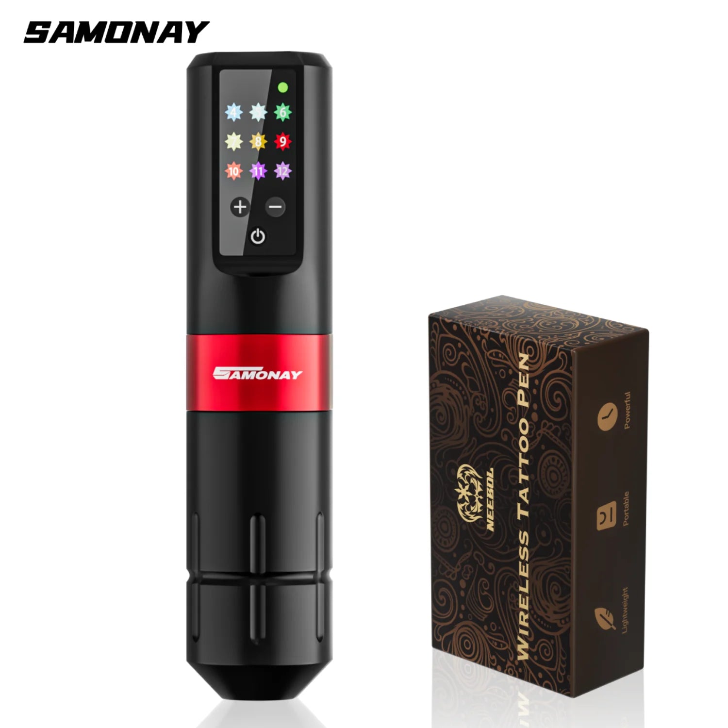 NeebolRotary Wireless Tattoo Machine Kit Complete Tattoo Set with 20PCS Cartridge Needle Permanent Makeup Tool for Tattoo Artist