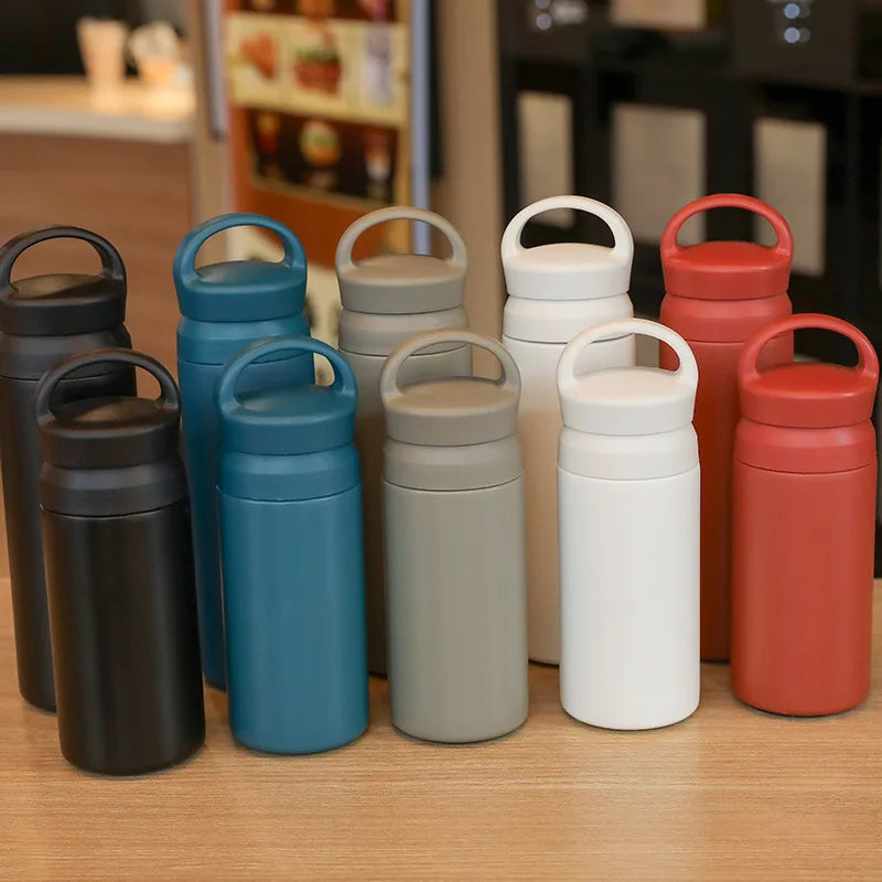 350/500ml Stainless Steel Thermal Water Bottle High-capacity Protable Vacuum Tumbler Durable Thermos Insulated Filter Drinkware